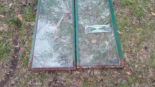 2 Hojas Ventana Hierro Vidrios Falleba - 8