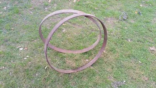 2 Llantas De Carro O Sulky Antiguas - 8