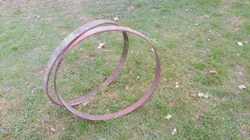 2 Llantas De Carro O Sulky Antiguas - 9