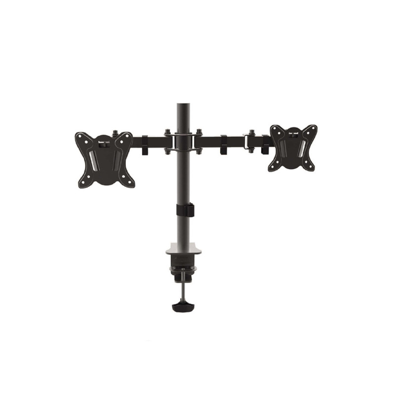 Soporte Doble con Brazos Móviles Giratorio para Escritorio / Mesa (Monitor o TV de 10' 23' 30') - ST