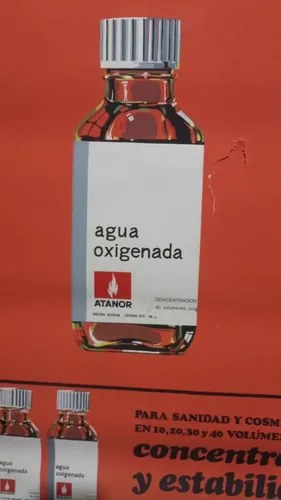 Afiche Antiguo De Agua Oxigenada Atanor Original - 3