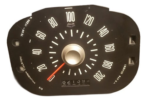 Indicador Velocímetro Tablero Ford Falcon 78 / 83 Original Negro
