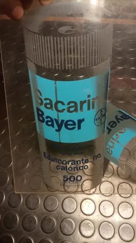 Cartel Publicitario De Acrílico Sacarina Bayer Original Transparente - 7