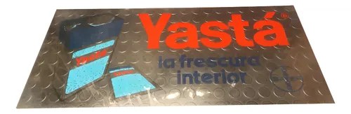 Cartel Publicitario De Acrílico Yastá Bayer Original Transparente