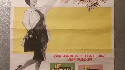 Antiguo Afiche Publicitario Palmolive Jabón Original - 6