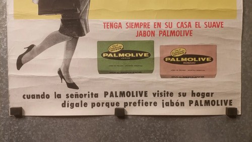 Antiguo Afiche Publicitario Palmolive Jabón Original - 7