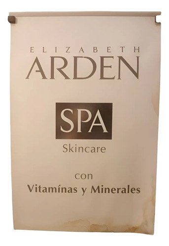 Antiguo Cartel Publicitario Doble Faz Elizabeth Arden Spa Blanco