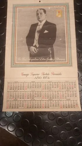 Antiguo Almanaque Partido Peronista 1954 Original - 3