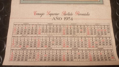 Antiguo Almanaque Partido Peronista 1954 Original - 9