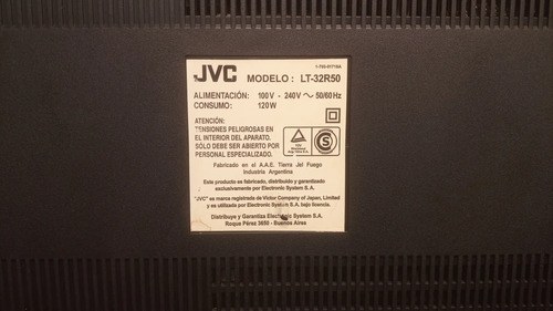 Televisor Jvc Modelo Lt-32r50 ( A Reparar / Repuestos ) - 5