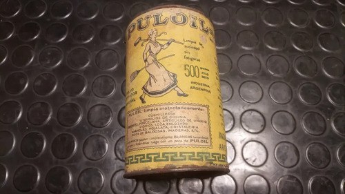 Antiguo Tarro De Puloil Lleno Original - 6