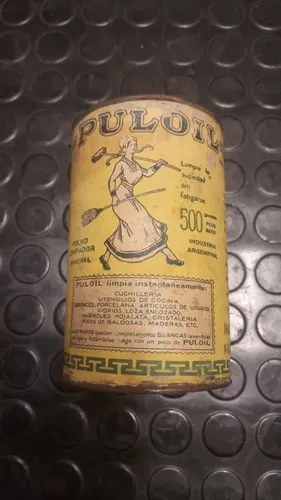Antiguo Tarro De Puloil Lleno Original - 9