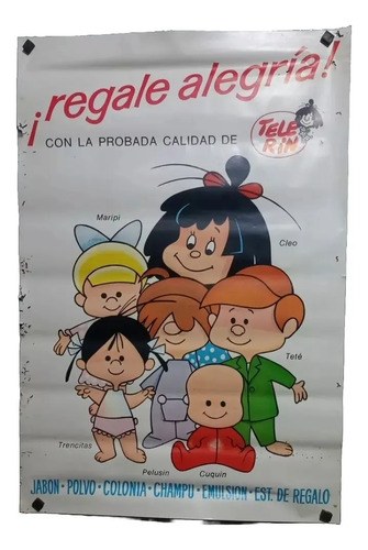 Afiche Antiguo Productos Familia Telerin