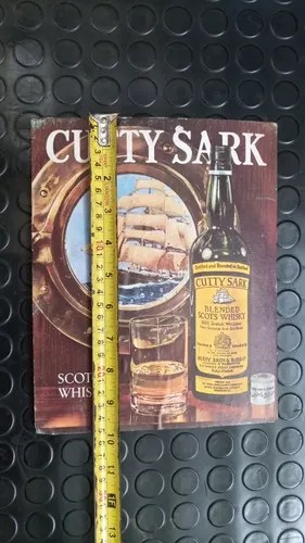 Antiguo Cartel Publicitario De Wisky Cutty Sark - 5