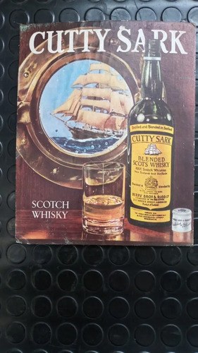Antiguo Cartel Publicitario De Wisky Cutty Sark - 7