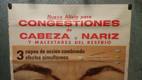 Afiche Antiguo Publicitario Dristán Descongestionante - 2