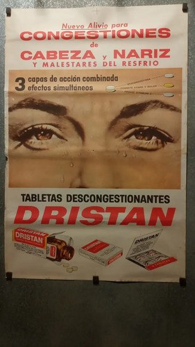 Afiche Antiguo Publicitario Dristán Descongestionante - 7