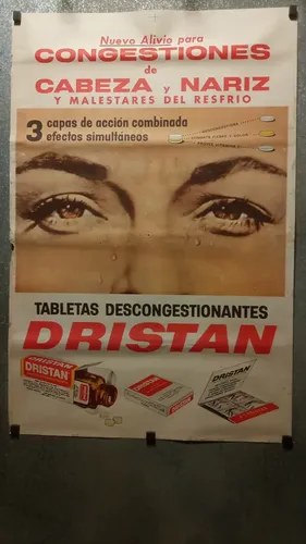 Afiche Antiguo Publicitario Dristán Descongestionante - 8