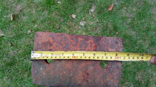 Antigua Base / Pata De Máquina O Eje De Hierro 78 Cm. 21 Kg. Óxido - 5