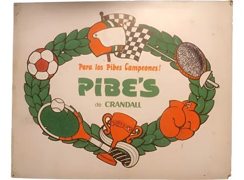 Antiguo Cartel Publicitario Chapadur Pibes De Crandall Blanco