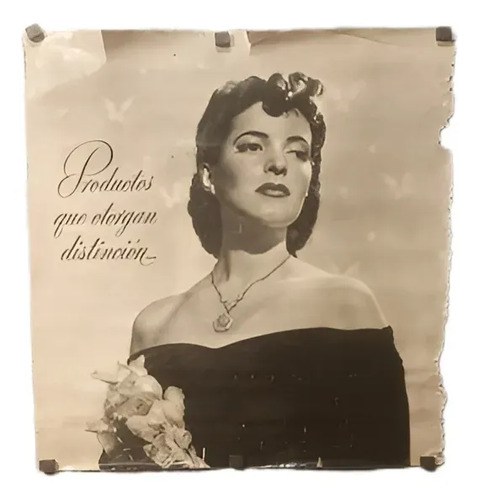 Antiguo Afiche Publicitario Original