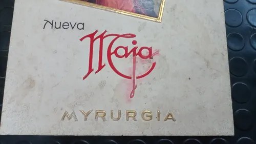 Antiguo Cartel Publicitario De Cartón Maja De Myrurgia Maja - 8