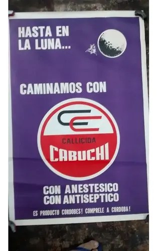 Afiche Antiguo Publicidad De Callicida Cabuchi Original