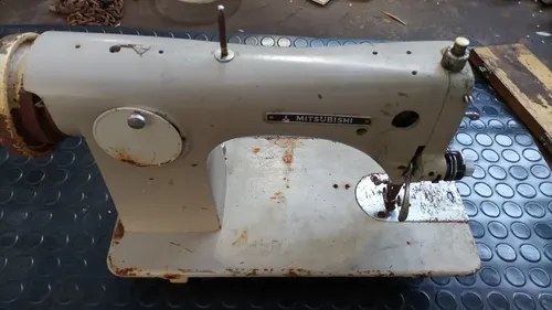 Máquina De Coser Mitsubishi Para Reparar O Repuestos Blanco - 6