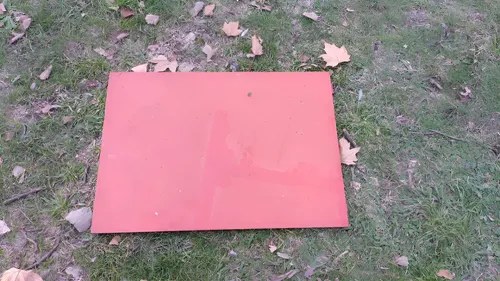 Puerta / Compuerta Chapa Buen Espesor 11 Kgs. Rojo