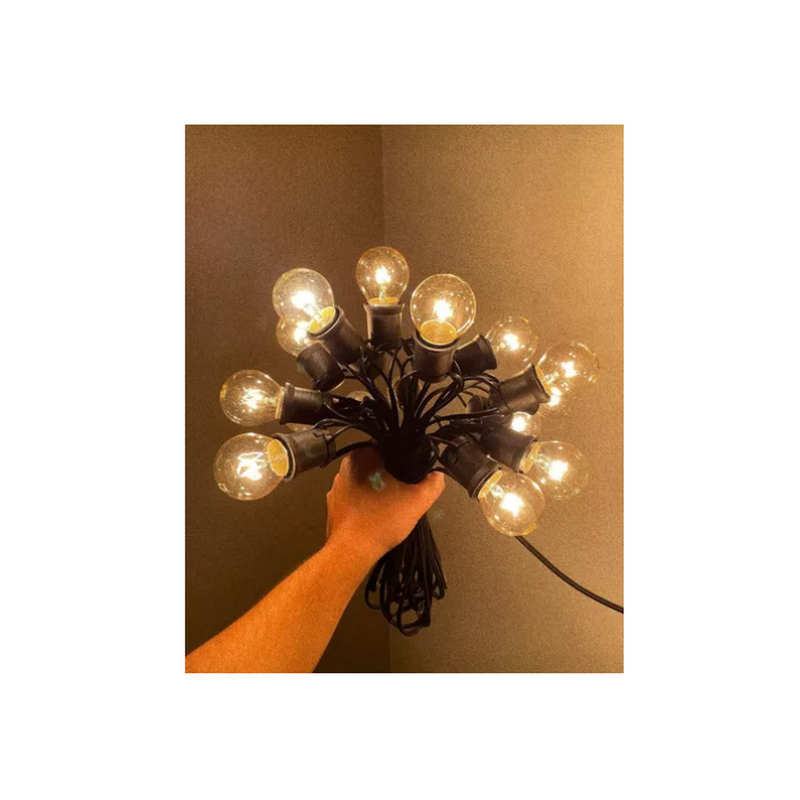 10mts Guirnalda De Luces Para Exterior Vintage C/ Focos Ubid - 3