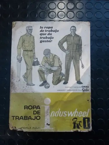 Antiguo Cartel Cartón Publicidad Textil Induswheel Londres - 4