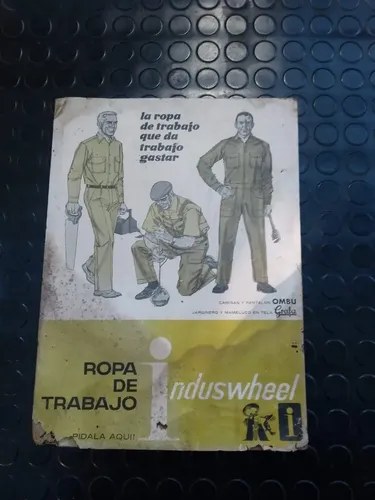 Antiguo Cartel Cartón Publicidad Textil Induswheel Londres - 6