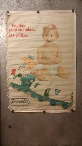 Antiguo Afiche Publicitario Feculax Original - 2