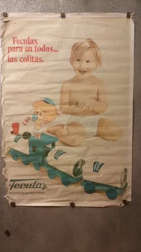 Antiguo Afiche Publicitario Feculax Original - 3