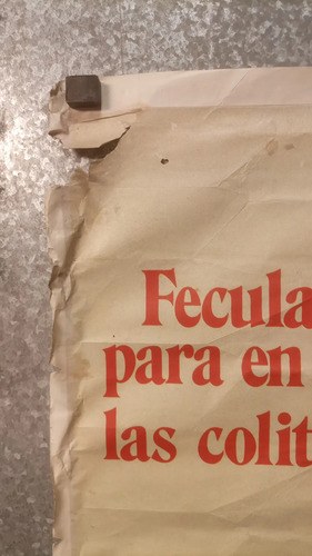 Antiguo Afiche Publicitario Feculax Original - 8