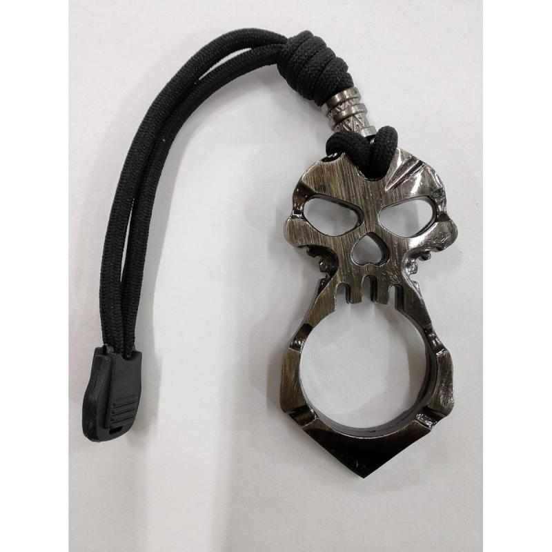 Anillo De Golpe Manopla Calavera Titanium 1 Dedo Defensa