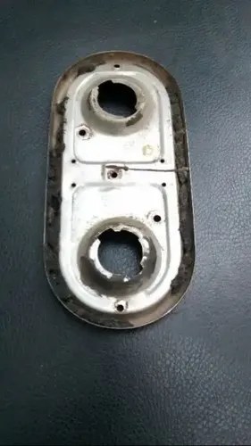 Base Faro Trasero Fiat 1500 Acero Inoxidable Modelo Viejo - 6