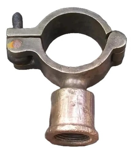 Antigua Abrazadera / Soporte Barral / Mástil Bronce Macizo