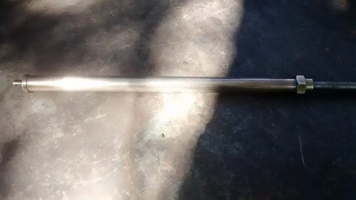 Antigua Herramienta Tipo Sonda De Suelo Bronce Y Acero - 5