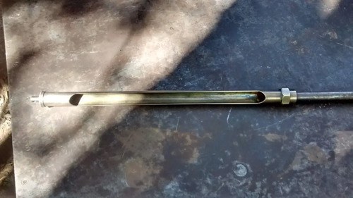 Antigua Herramienta Tipo Sonda De Suelo Bronce Y Acero - 6