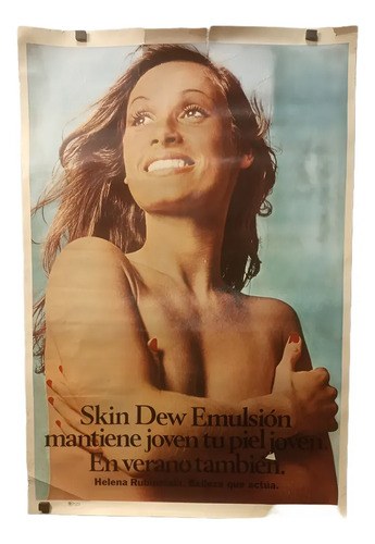 Antiguo Afiche Publicitario Helena Rubistein Original