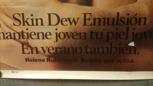 Antiguo Afiche Publicitario Helena Rubistein Original - 8