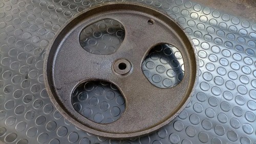 Polea Fundición Gris 35 Cm. Diámetro Correa Plana - 2