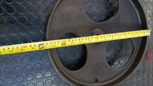 Polea Fundición Gris 35 Cm. Diámetro Correa Plana - 7