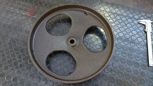Polea Fundición Gris 35 Cm. Diámetro Correa Plana - 8