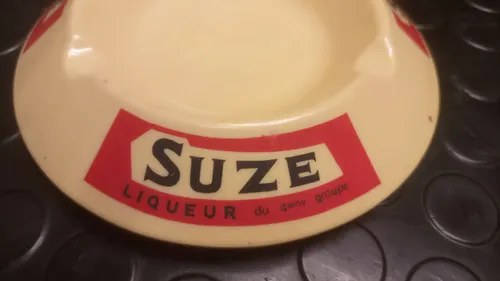 Antiguo Cenicero Suze Liqueur Italiano Beige Suze Liqueur - 8
