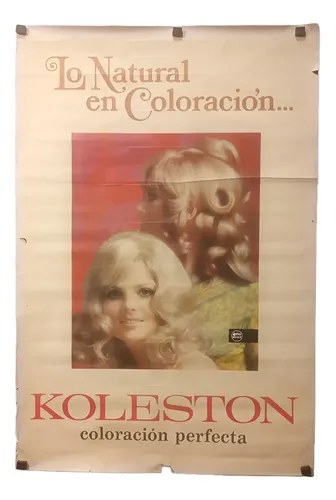 Antiguo Afiche Publicitario Koleston Original