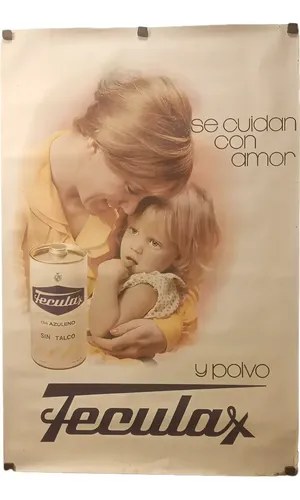 Antiguo Afiche Publicitario Feculax Original