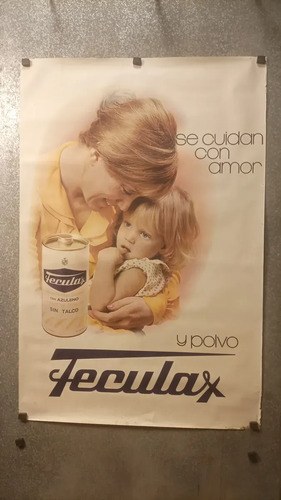 Antiguo Afiche Publicitario Feculax Original - 8