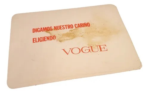 Antiguo Cartel Publicitario En Chapadur Vogue Original